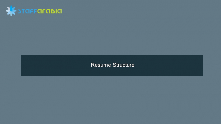 Resume Structure 