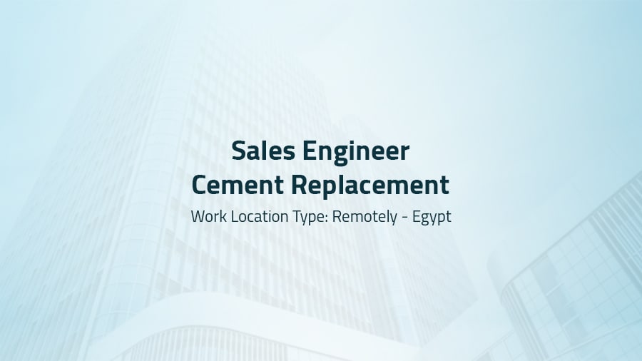 Sales Engineer Cement Replacement