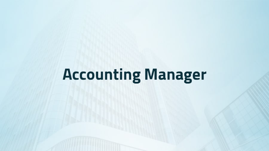 Accounting Manager 
