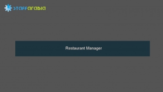 Restaurant Manager