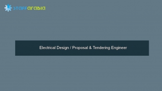 Electrical Design / Proposal & Tendering Engineer