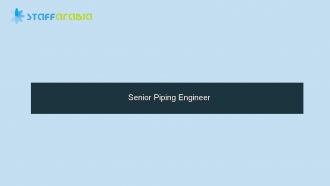 Senior Piping Engineer