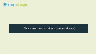 Clark maintenance technicians (heavy equipment)