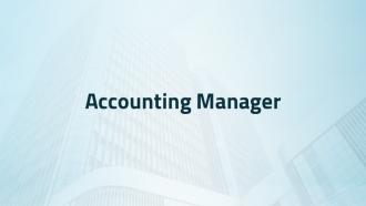 Accounting Manager 