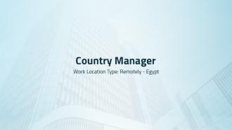 Country Manager