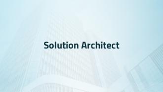 Solution Architect 